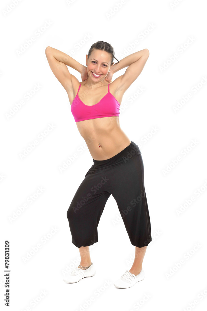 young sexy girl posing seductive in sport bra fitness concept young sexy girl posing seductive in sport bra fitness concept