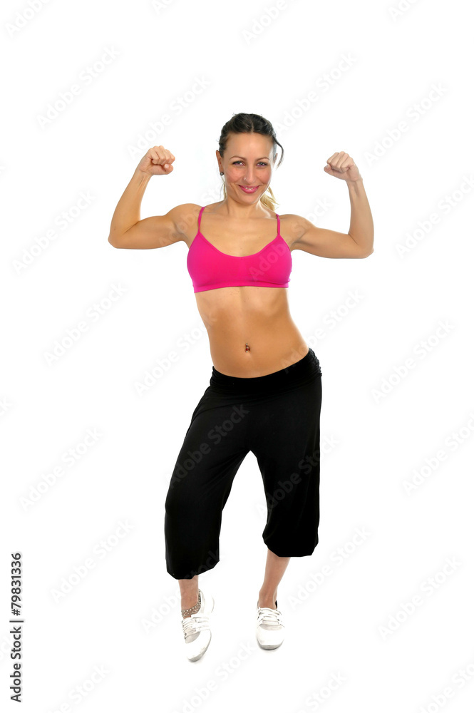 young sexy girl posing seductive in sport top fitness concept young sexy girl posing seductive in sport top fitness concept