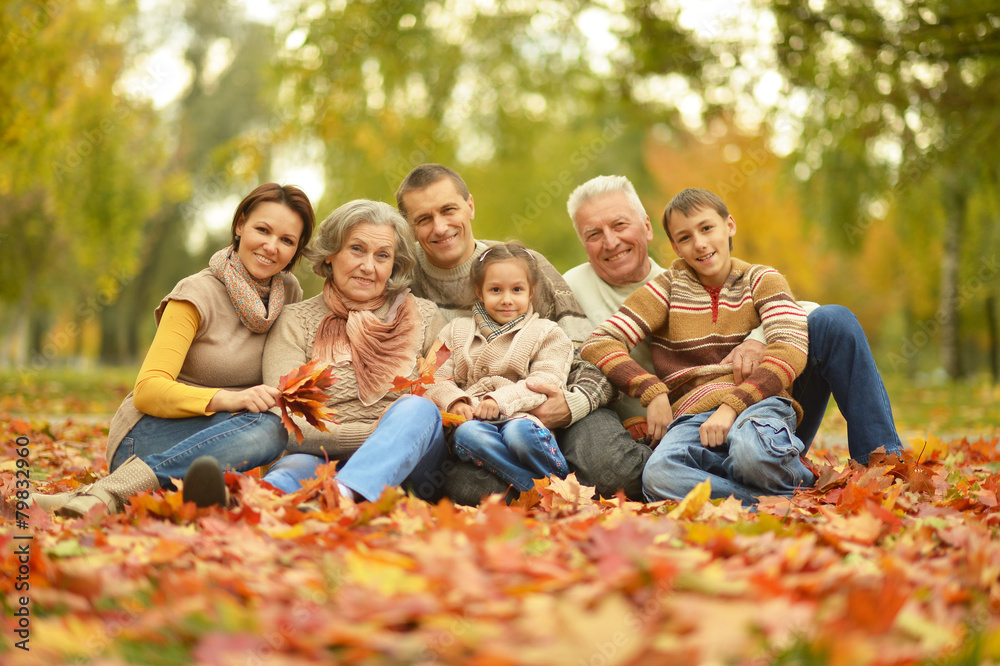 Portrait of happy family