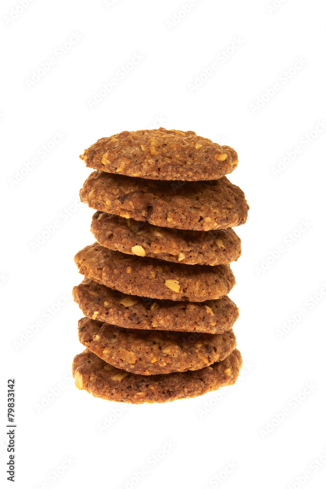 Cereal biscuits isolated on white background Cereal biscuits isolated on white background