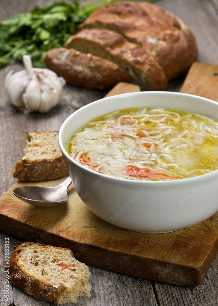 noodle soup in a bowl noodle soup in a bowl
