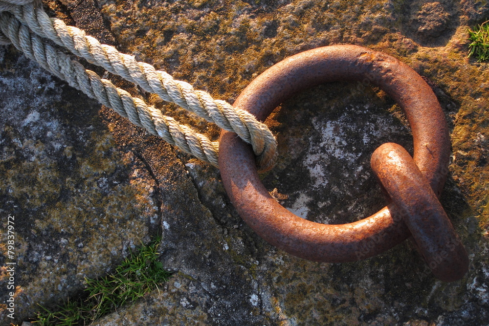 Obraz premium Pier mooring ring