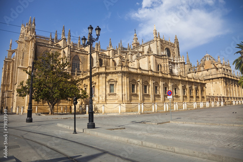 West facade of the Sevilla's Cathedral at a summer day. Spain © Jose Ignacio Soto