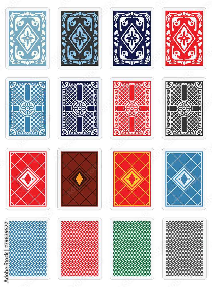 Fototapeta premium Playing Cards - Back Design