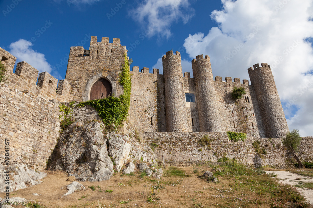 Castle of Obidos, a medieval fortified village in Portugal