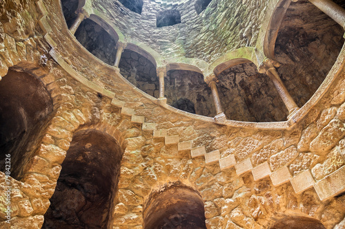 The Initiation well of Quinta da Regaleira in Sintra, Portugal. photo