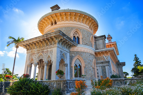 Palace of Monserrate in the village of Sintra, Lisbon, Portugal photo