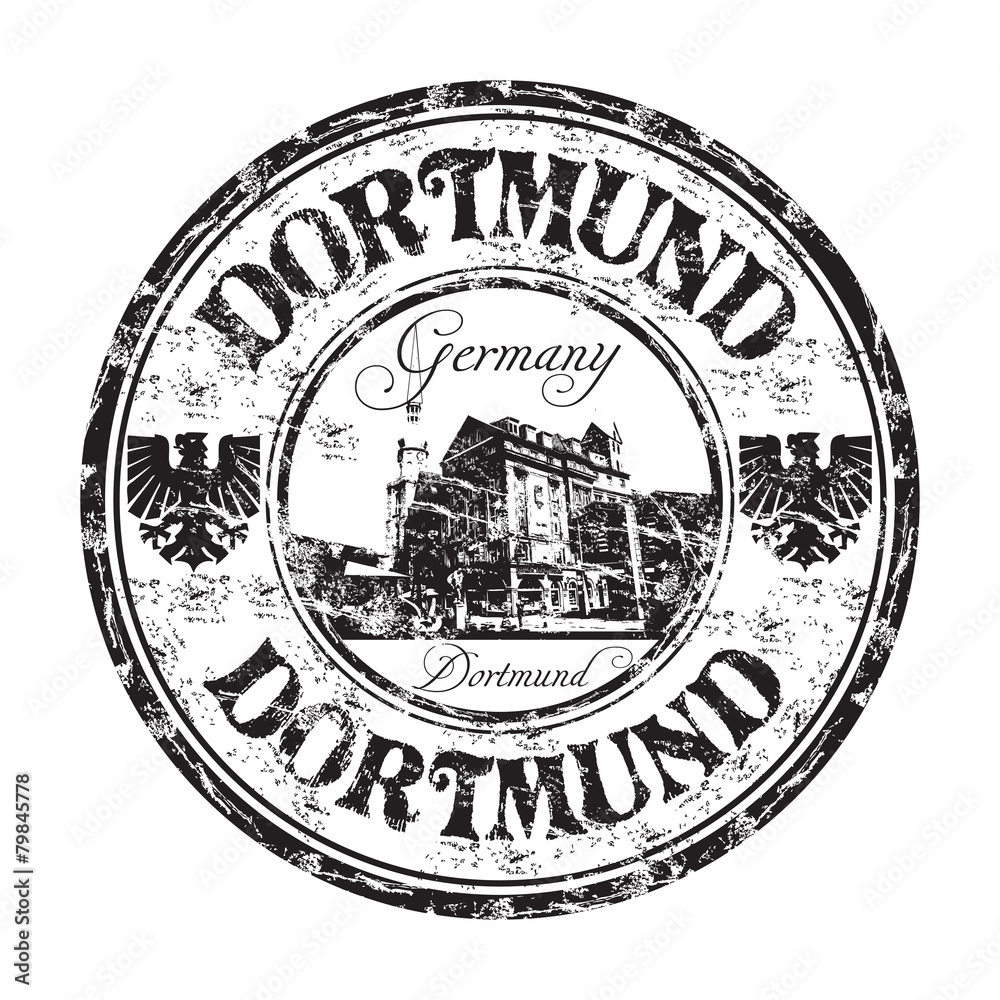 Fototapeta premium Dortmund grunge rubber stamp
