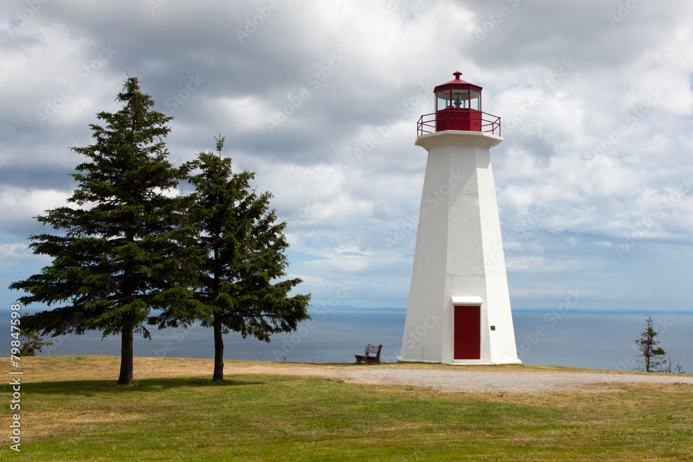 Atlantic Canada lighthouse.