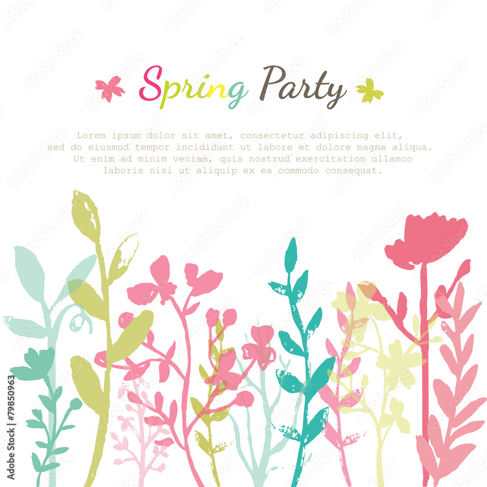 Flower Invitation Card Flower Invitation Card
