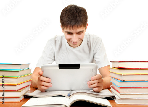 Student with Tablet Computer