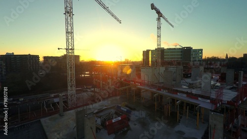 Aerial city view ,modern city construction and development Londo