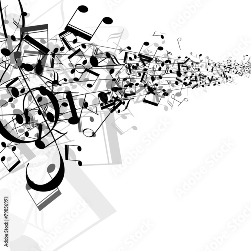Abstract music design for use as a background