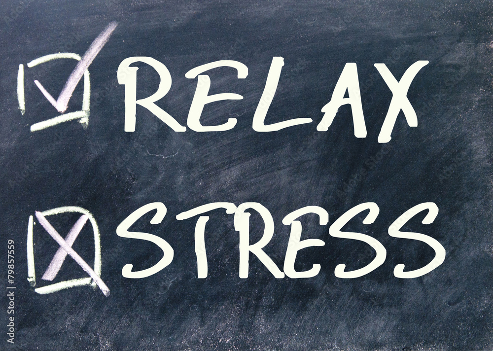 Fototapeta premium relax or stress choice