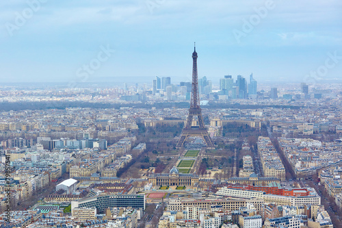 Aerial view of the Eiffel tower © Ekaterina Pokrovsky