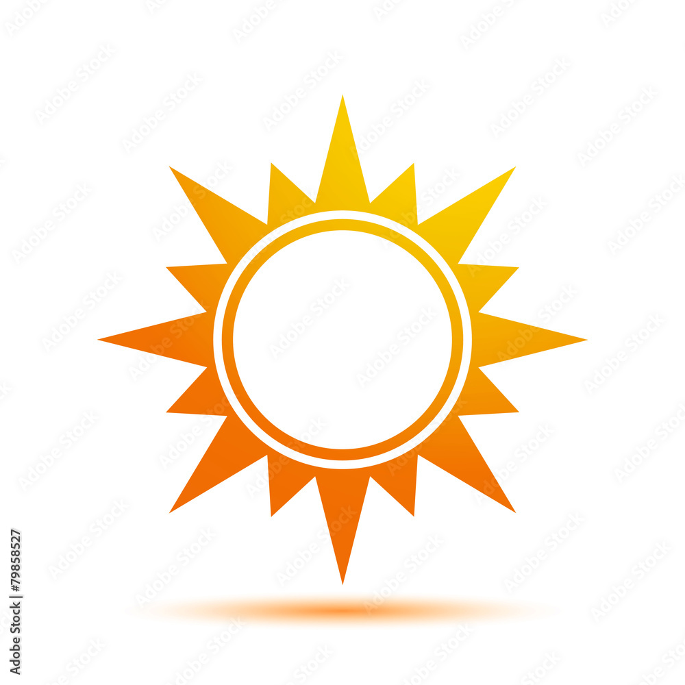 Vector Illustration of a Sun Icon Vector Illustration of a Sun Icon