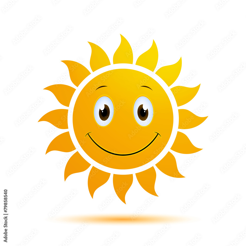 Vector Illustration of an Abstract Summer Sun Vector Illustration of an Abstract Summer Sun