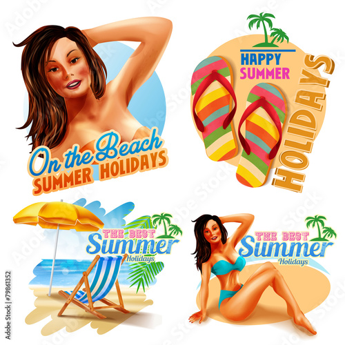 label summer for holidays