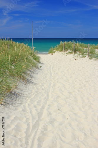 Strand in der Bretagne, Frankreich