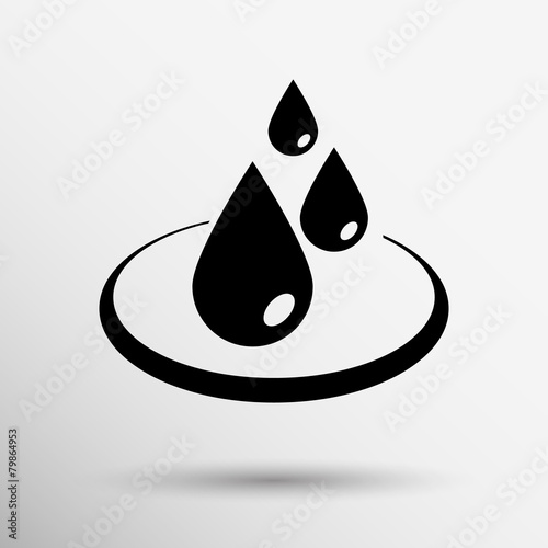 water drop rain vector droplet icon fluid clean design