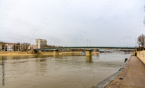 Fotografie Pont de Trinquetaille, a bridge in Arles - France, Provence-Alpe