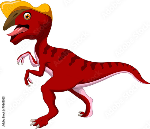 Dinosaur Parasaurolophus cartoon © jihane37