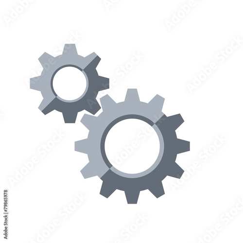 Gears. Settings symbol.