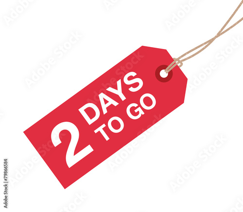 two days to go sign