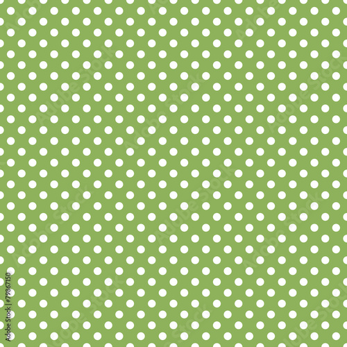 seamless green polka dot background