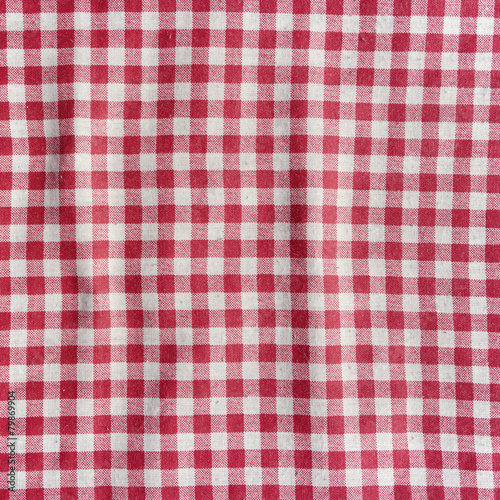 Red and white fabric texture.