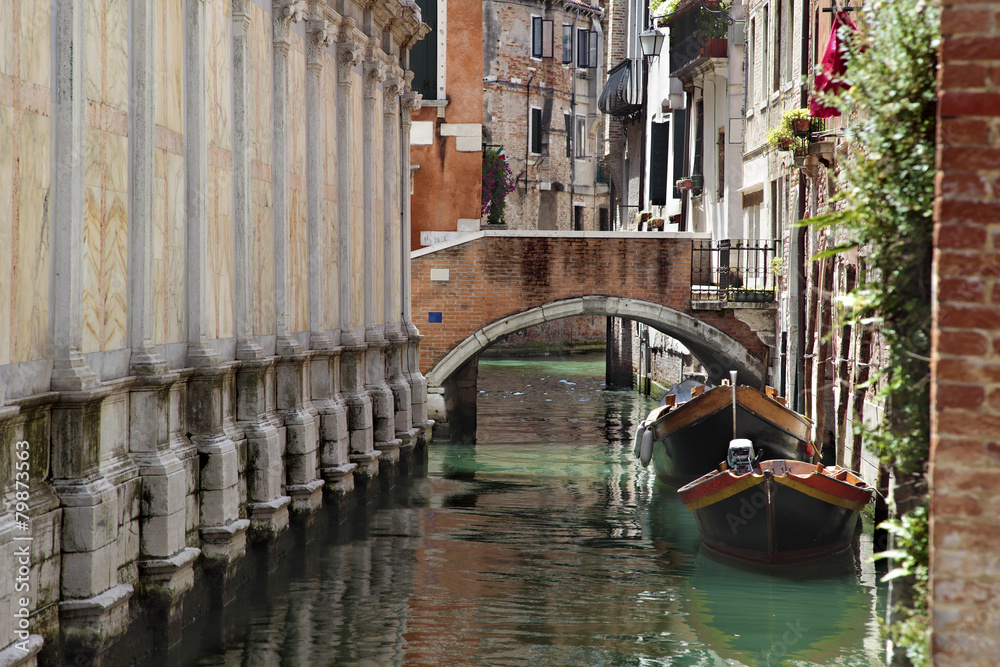 Canal and bridge in Venice