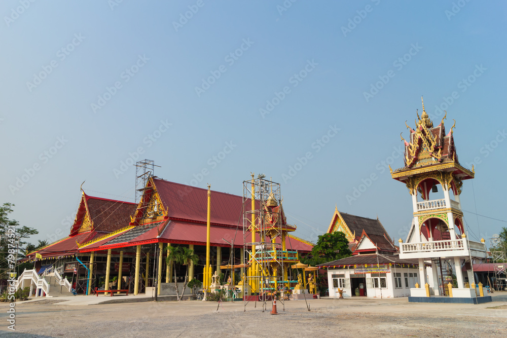 place of worship with sky background at Wat Bung Born place of worship with sky background at Wat Bung Born