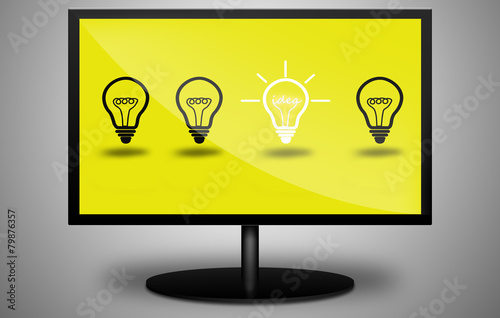 bulb light idea on TV