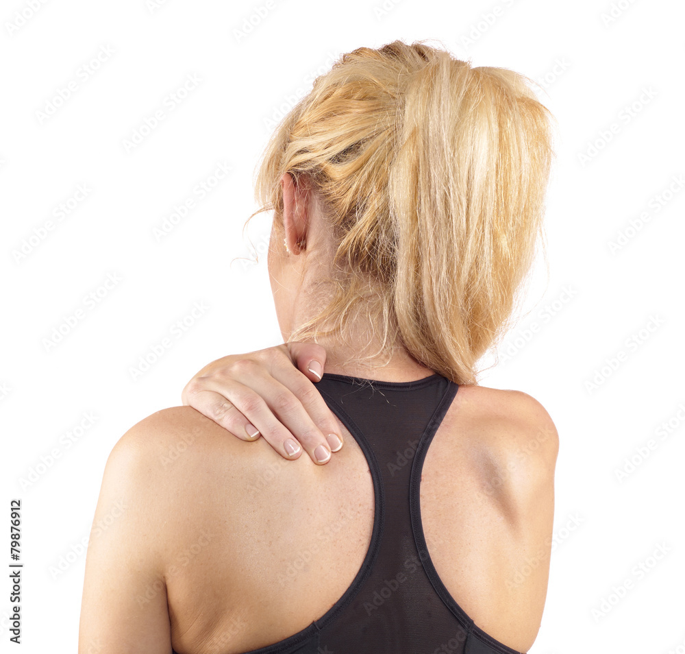 Fototapeta premium Young man with neck pain