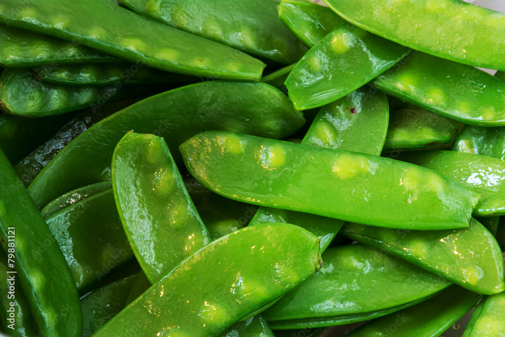 swow peas cooked, food background swow peas cooked, food background