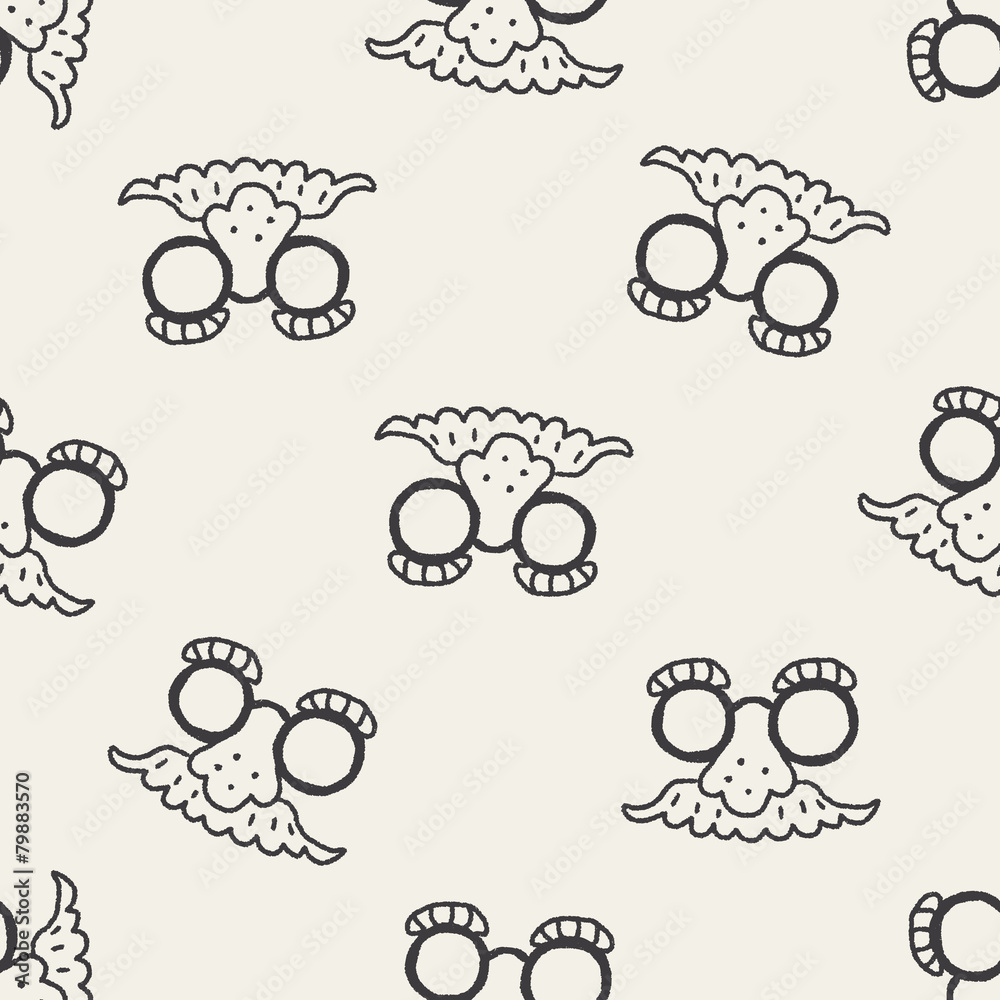 doodle Mask seamless pattern background doodle Mask seamless pattern background