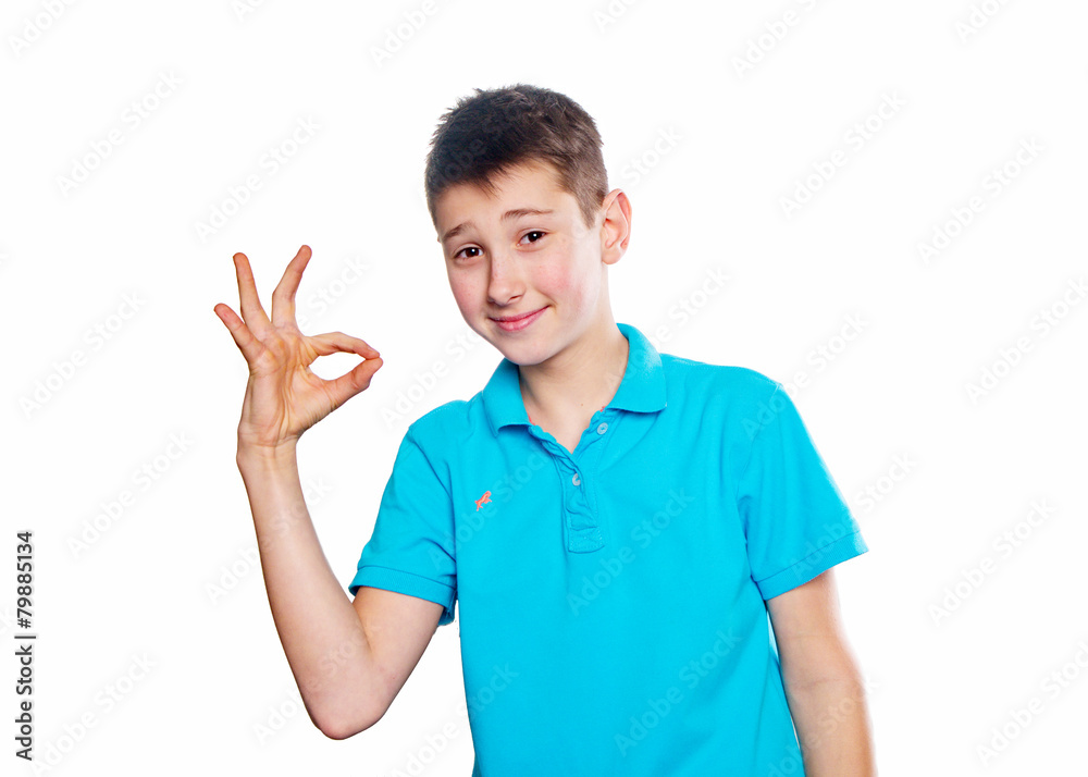 Portrait of a boy pointing finger showing emotions Portrait of a boy pointing finger showing emotions