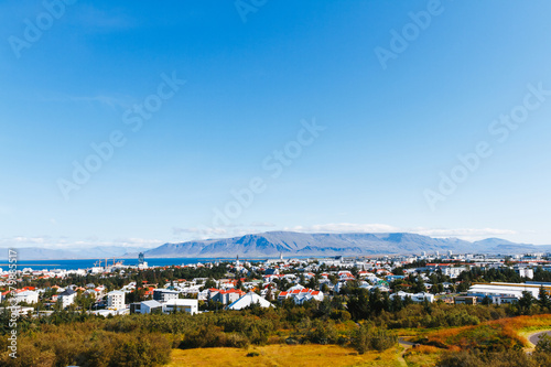 Reykjavik city view, Iceland photo