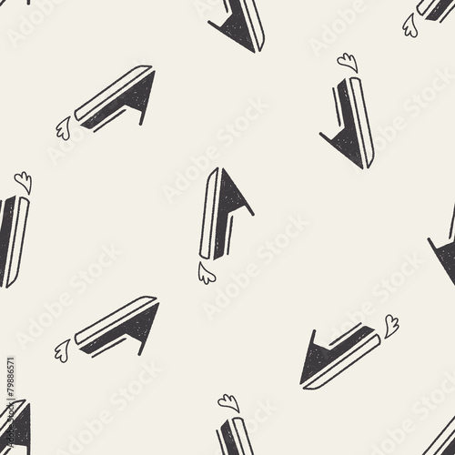 doodle water scooter seamless pattern background