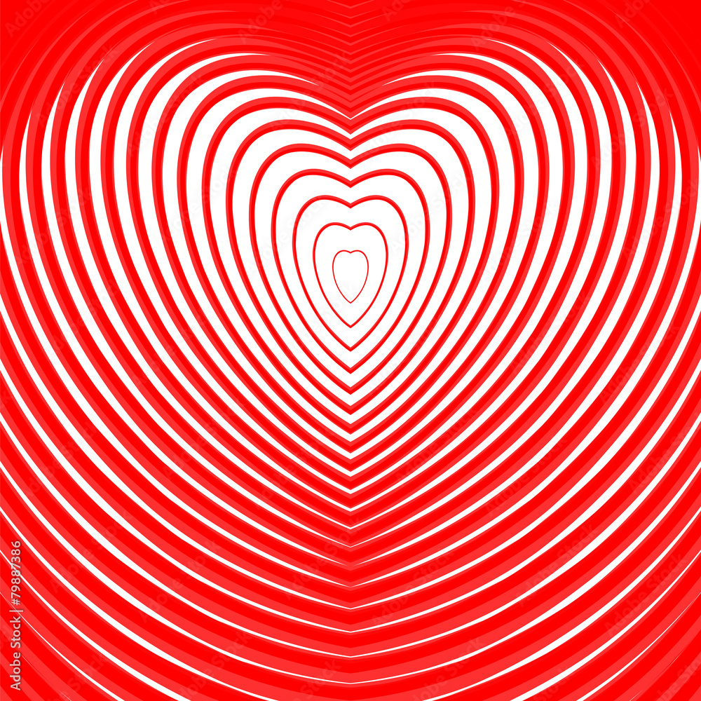 Obraz premium Design heart twisting movement illusion background