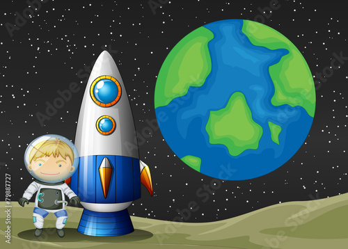 Space and astronaunt