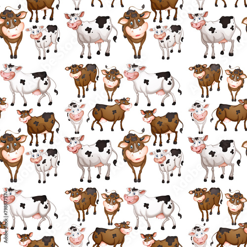 Seamless cow