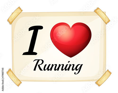 I love running