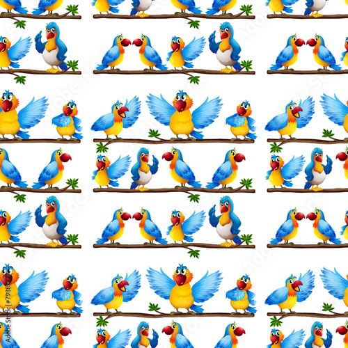 Seamless parrot