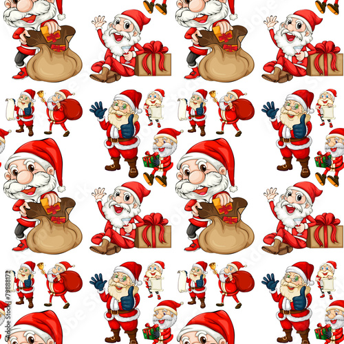 Seamless Santa