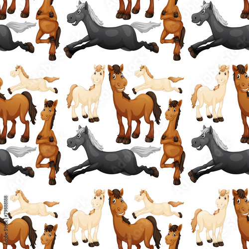 Seamless horse