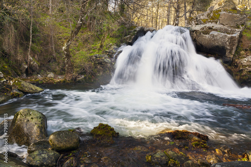 Cascada en el rio Iruelas. Sierra de Gredos. photo