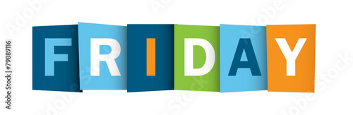FRIDAY (icon symbol button)