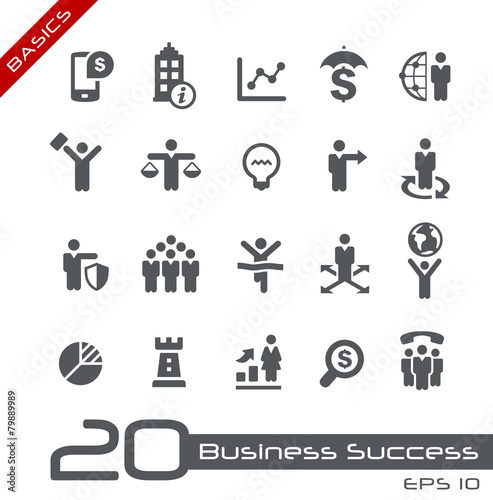 Business Icon Set -- Basics