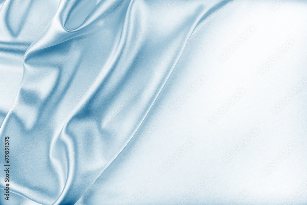 Blue Silk Fabric Texture